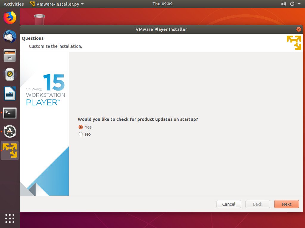 Install VMware Workstation Player di Ubuntu 2