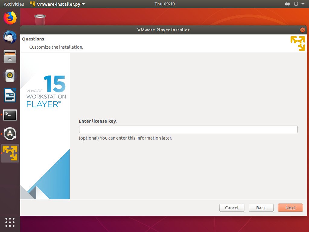 Install VMware Workstation Player di Ubuntu 4