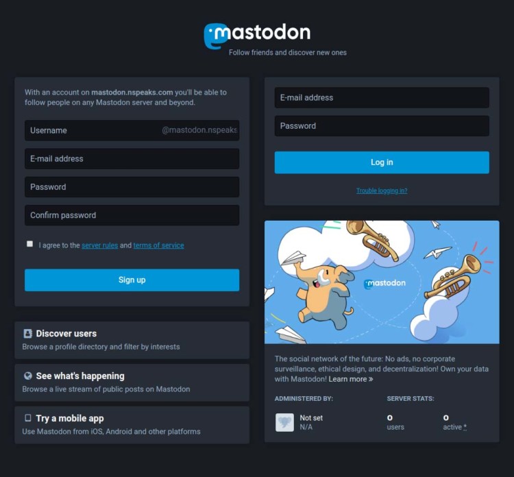 Page 1 - Add Mastodon user