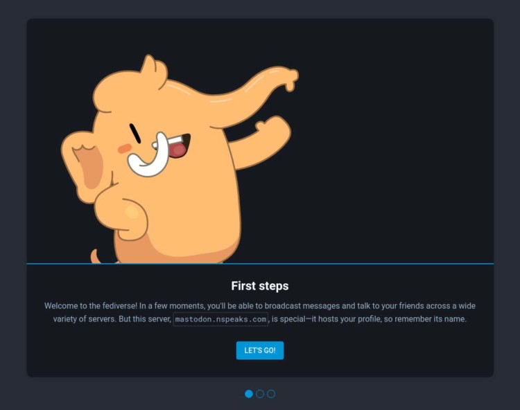 Page 2 - Mastodon first steps
